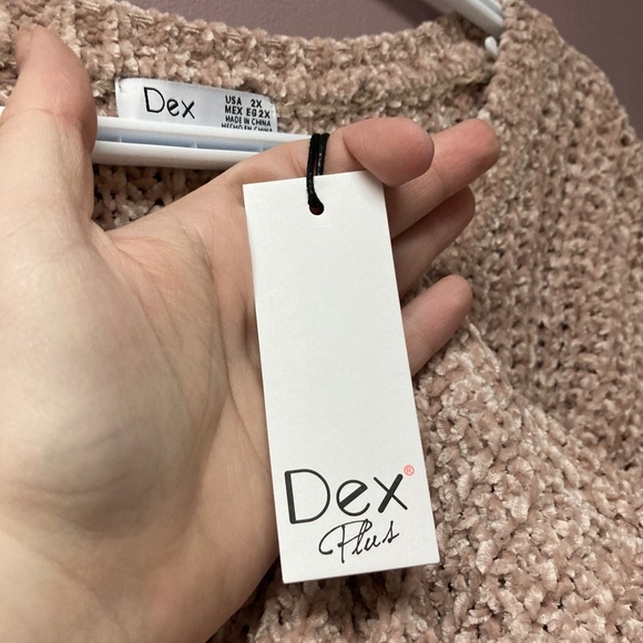 NWT Dex cream chenille pearled sweater - Picture 3 of 4